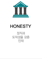 정직과 도덕성을 갖춘 인재